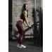 "SNAKE" - Magma Red Camouflage Compression Lycra Leggings for Woman