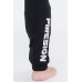 "TROOPER" - Black Long Training Pants with Embroidered Logo