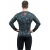 "PRAETORIAN 2.0" -  Carbon Black Camouflage Compression Shirt with Long Sleeves