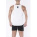 "OLYMPUS" - White Classic Tank Top for Man with Motivation Print