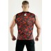 "ARMOUR" - Magma Red Camouflage Mesh Basketball Tank Top for Man