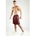 "FIGHTER" - Magma Red Camouflage Mesh Basketball Shorts