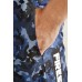 "FIGHTER" - Pacific Blue Camouflage Mesh Basketball Shorts