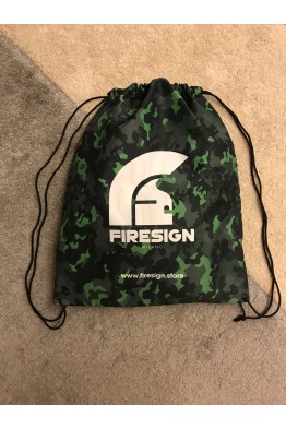 "LOADRUNNER" - Rainforest Green Camouflage Gym/Beach Bag with White Logo Print