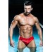 "NAVY SEAL" 2.0 - Red Swimwear Slip with Black Logos, Limited Edition